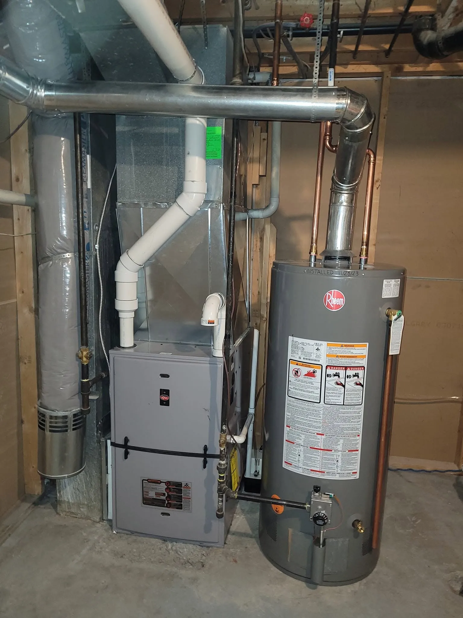 Water heater & furnace