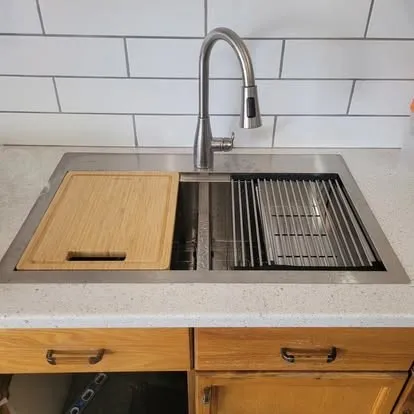 Workstation sink & faucet